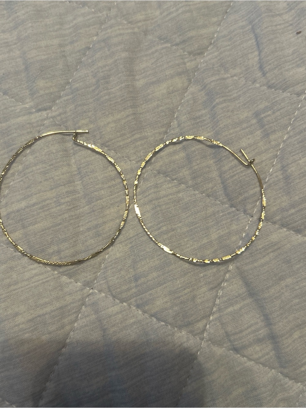 Target Gold Textured Hoop Earrings